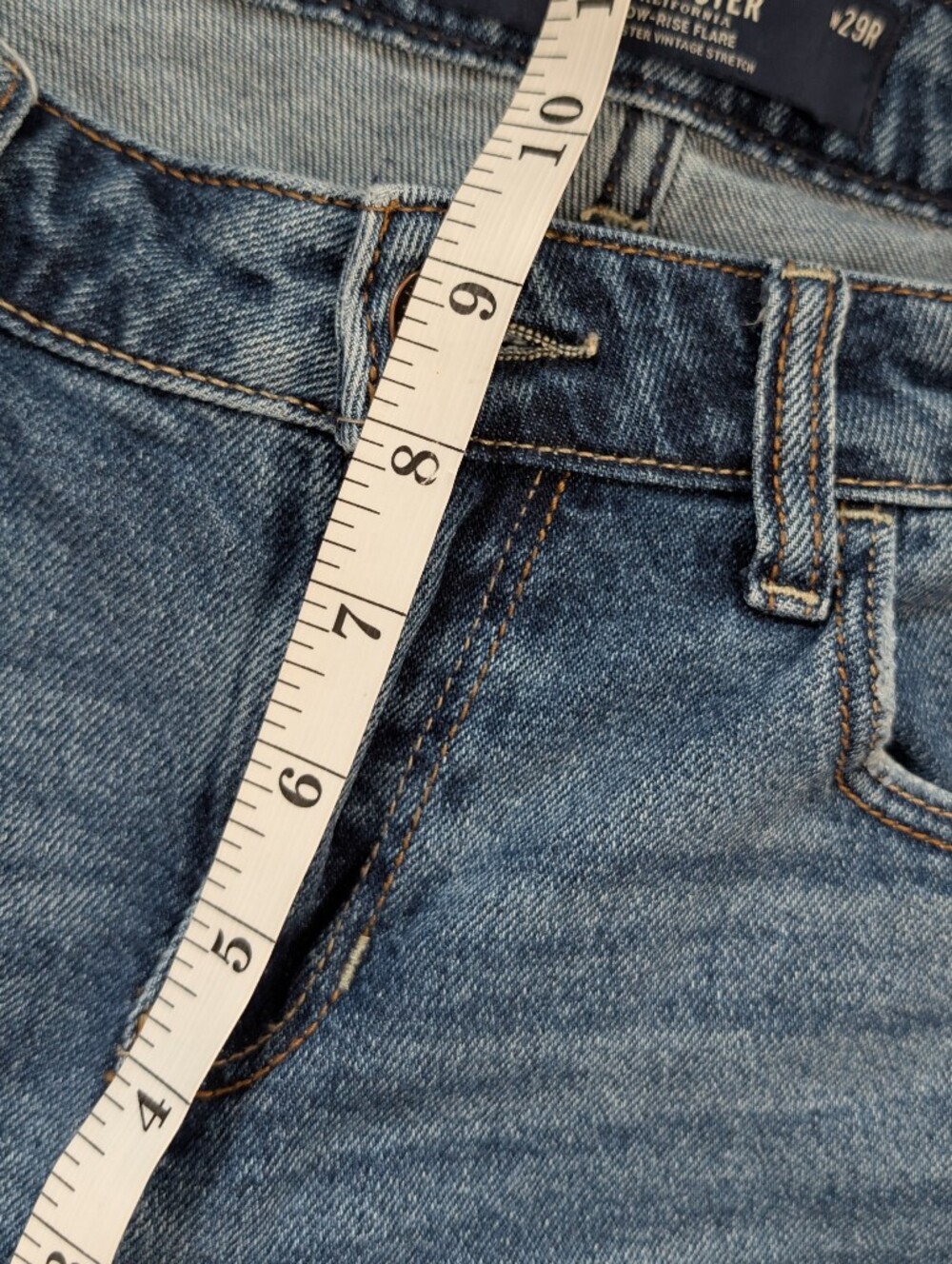 Hollister Low Rise Flare Jean 8R 29R - Picture 4 of 8